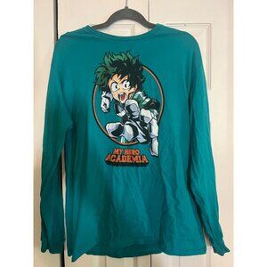 My Hero Academia Mens Long Sleeve T Shirt Size Large